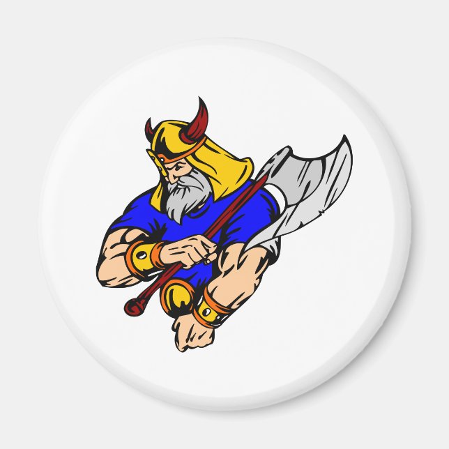 Imán Oración de Viking Blanco (Frente)