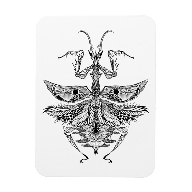 Imán Oración inspirada Mantis (Vertical)