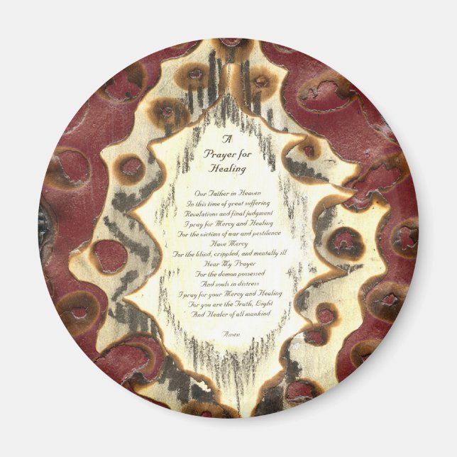 Imán Oración para curar (Frente)
