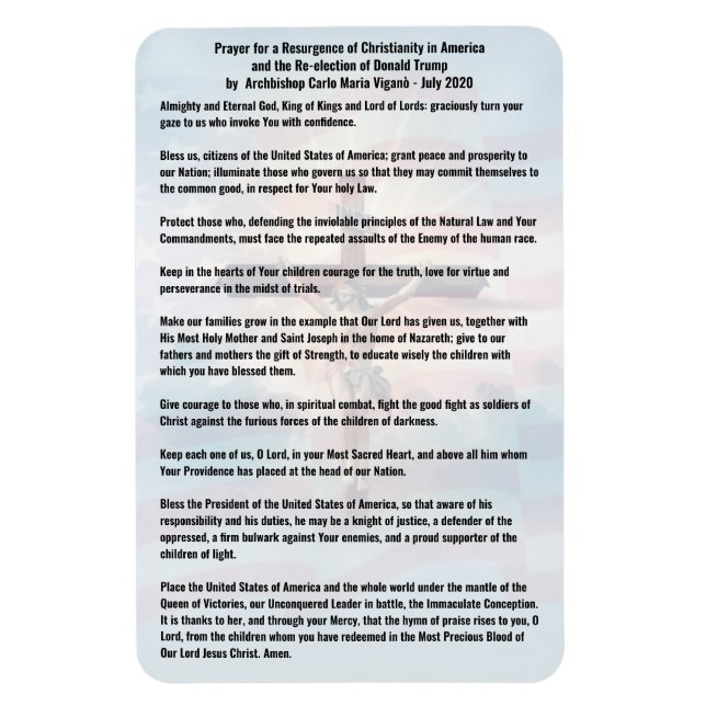 Imán Oración por el presidente Trump y Estados Unidos - (Vertical)