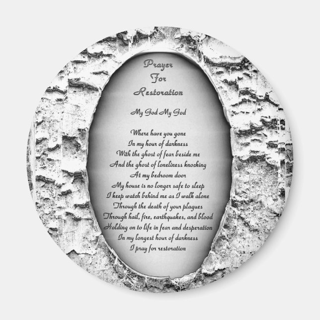 Imán Oración por la Restauración (Frente)