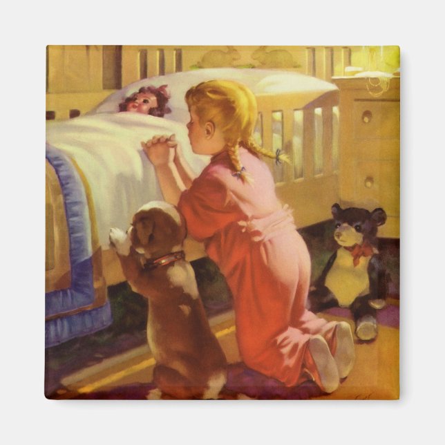 Imán Oraciones en tiempos de cama, Chica con pipa, reli (Frente)