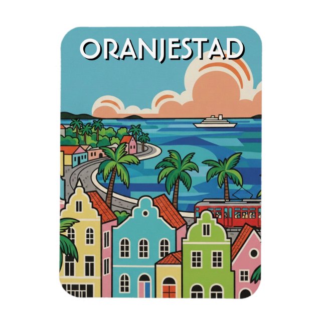Imán Oranjestad Aruba Viajes (Vertical)