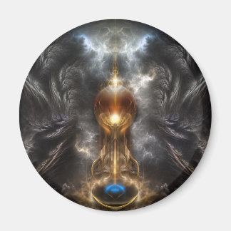 Imán Orb De Arte Fractal Ligero Redondo Magnet