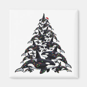 Imán Orca árbol de Navidad para el amor por la vida mar
