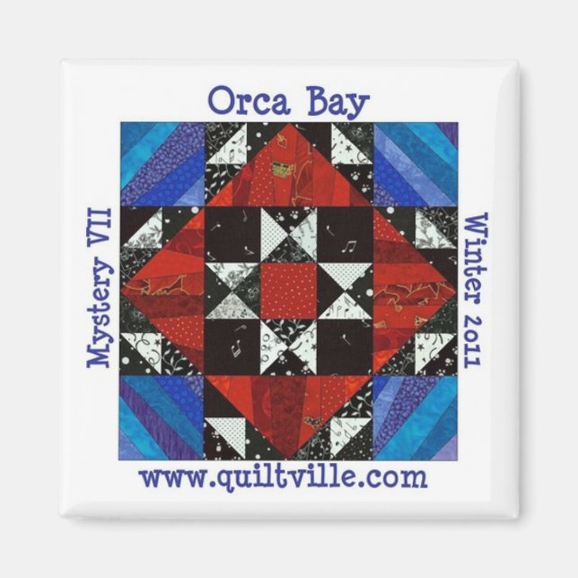 Imán Orca Bay Mystery Quiltville (Frente)