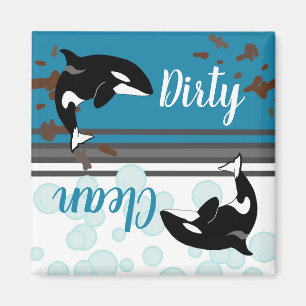 Imán Orca Killer Whale Dirty/Clean