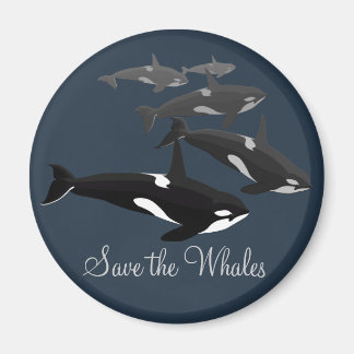 Imán Orca Whale Fridge Magnet Killer Whale Art Magnets