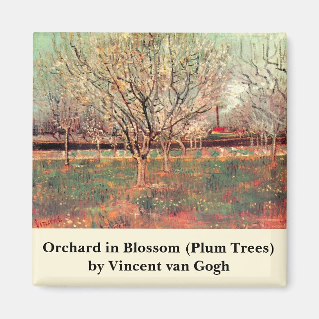 Imán Orchard en Florencia, ciruelas de Vincent van Gogh (Frente)