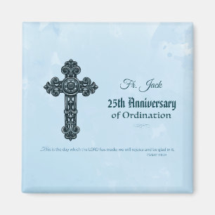 Imán Orden de Año de Aniversario y Nombre Personalizado