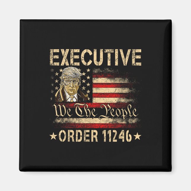 Imán Orden ejecutiva retro 11246 47º presidente Donald (Frente)