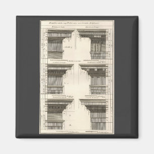 Imán Órdenes de Arquitectura, Entablataciones Vintage