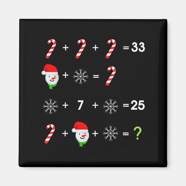 Imán Order Of Operations Quiz Funny Math Teacher Christ (Frente)