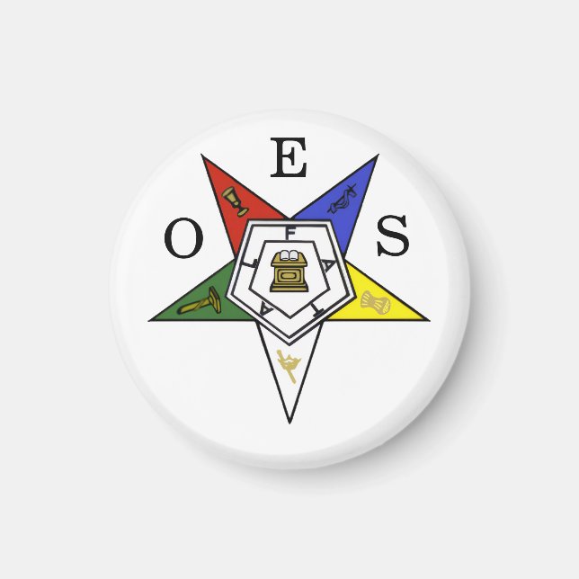 Imán Order of the Eastern Star Emblem of the Order (Frente)