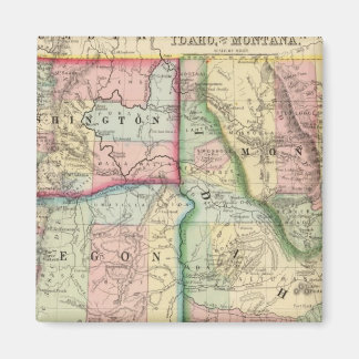 Imán Ore, Wash, Idaho, Mapa Mont de Mitchell