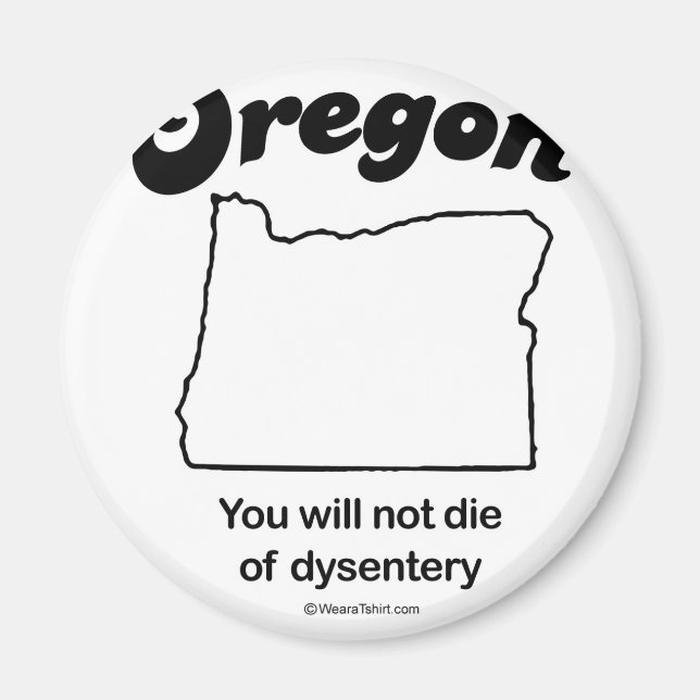 Imán OREGON - Camisetas y gases "OREGON STATE MOTTO" (Frente)