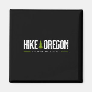 Imán Oregon Columbia River Gorge Hike Tree Retro Graphi