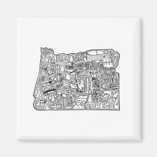 Imán Oregon Doodle