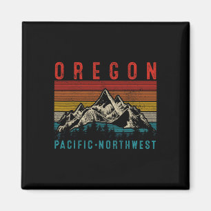 Imán Oregon Pnw Vintage Usa America Souvenir