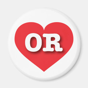 Imán Oregon Red Heart - Amo OR