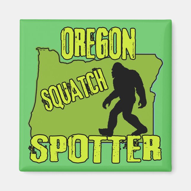 Imán Oregon Squatch Spotter (Frente)