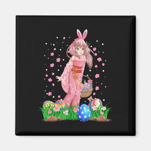 Imán Orejas de conejo de Pascua Kawaii Anime Japonés Ma