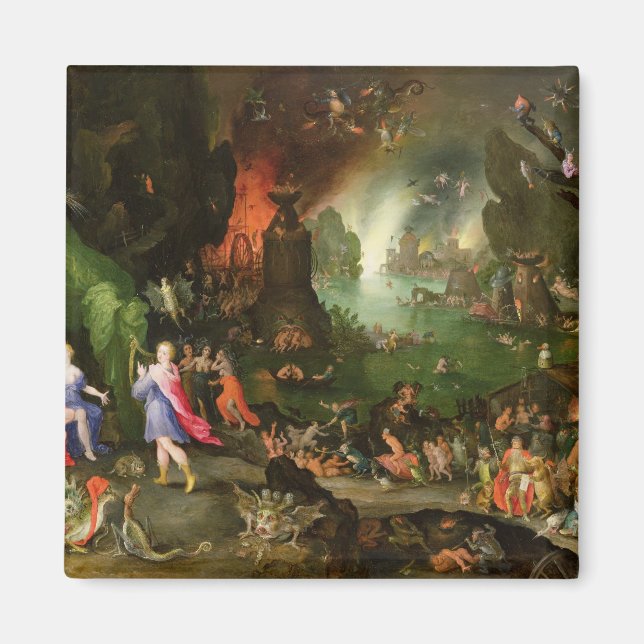 Imán Orfeo con arpa jugando a Plutón (Frente)