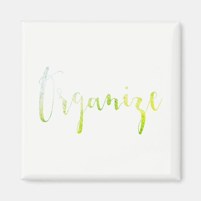 Imán Organizar evento Semanal Planner Home Office Green (Frente)