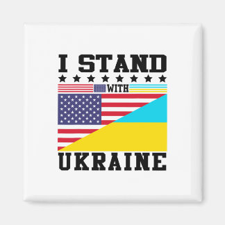 Imán Orgullo Americano De Ucrania Vintage Retro Bandera