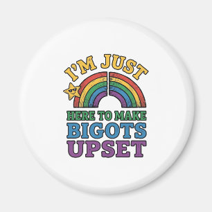 Imán Orgullo Antiguo de Bigots Molesta Diseño de Camise