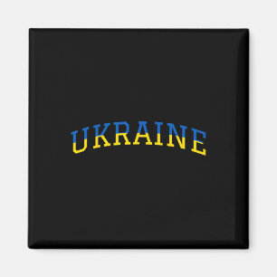 Imán Orgullo Apoyo Patriótico Ucrania Azul Amarillo