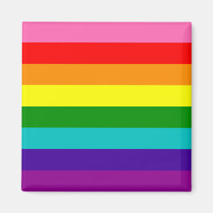 Imán Orgullo arco iris 8 retro