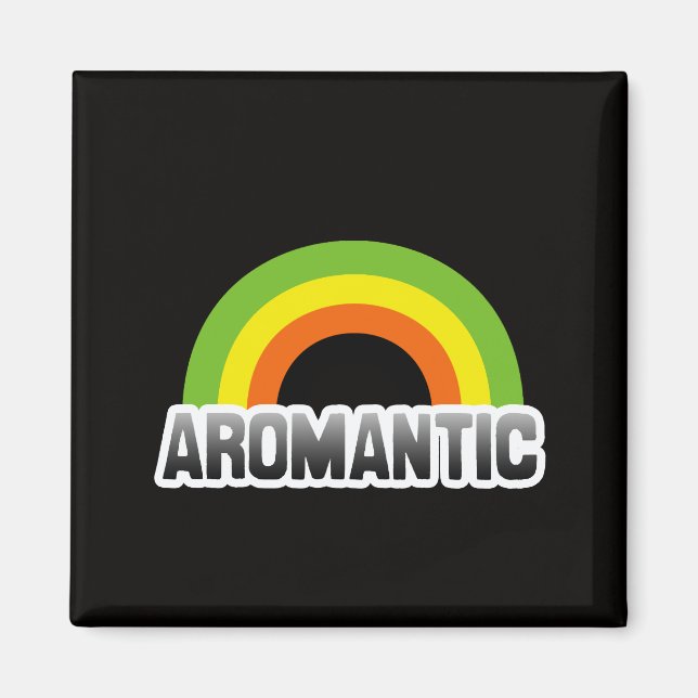 Imán Orgullo Aromántico (Frente)