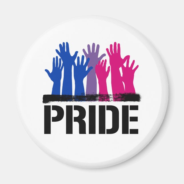 Imán Orgullo Bisexual Juntos (Frente)