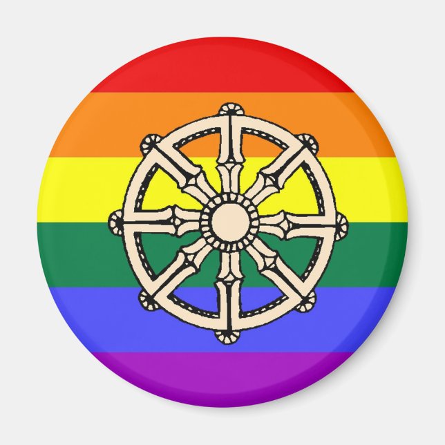 Imán Orgullo budista gay (Frente)