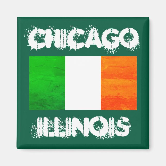 Imán Orgullo celta de Chicago: patrimonio irlandés (Frente)