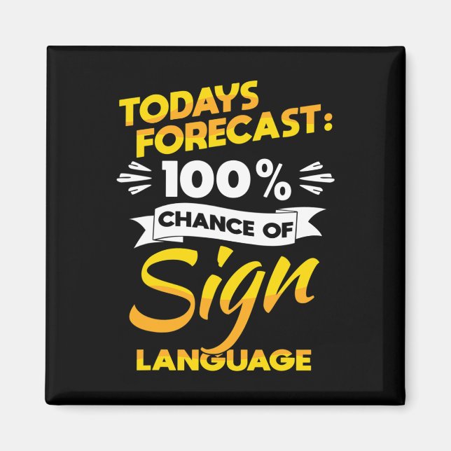 Imán Orgullo: Conciencia Sorda Y Asl (Frente)