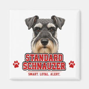Imán 🐾 Orgullo de Amante de Schnauzer Estándar 🐾