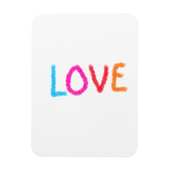 Imán Orgullo de amor arcoíris acuarela LGBTQ Junio mode (Vertical)