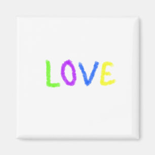 Imán Orgullo de amor arcoíris acuarela LGBTQ Junio mode
