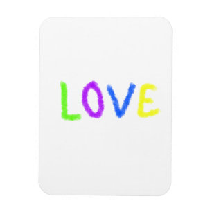 Imán Orgullo de amor arcoíris acuarela LGBTQ Junio mode