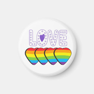 Imán Orgullo de amor. LGTB+Orgullo. Amor al orgullo