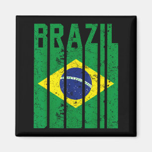 Imán Orgullo de Brasil Bandera Brasileña
