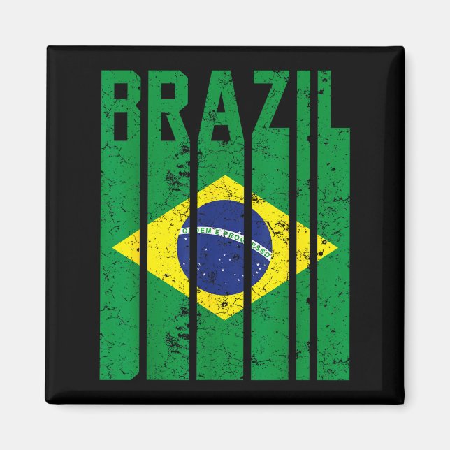 Imán Orgullo de Brasil Bandera Brasileña (Frente)