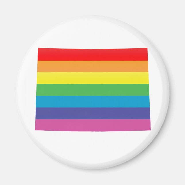 Imán orgullo de colorado. (Frente)