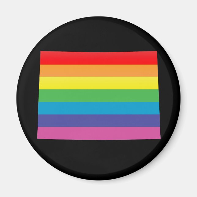 Imán orgullo de colorado. (Frente)