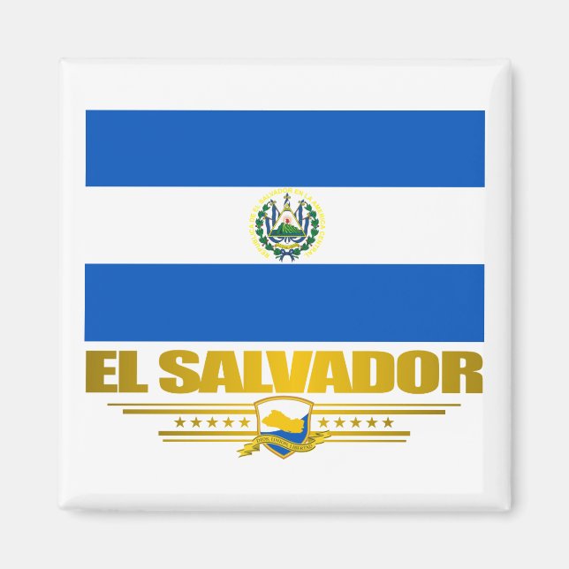 Imán "Orgullo de El Salvador" (Frente)
