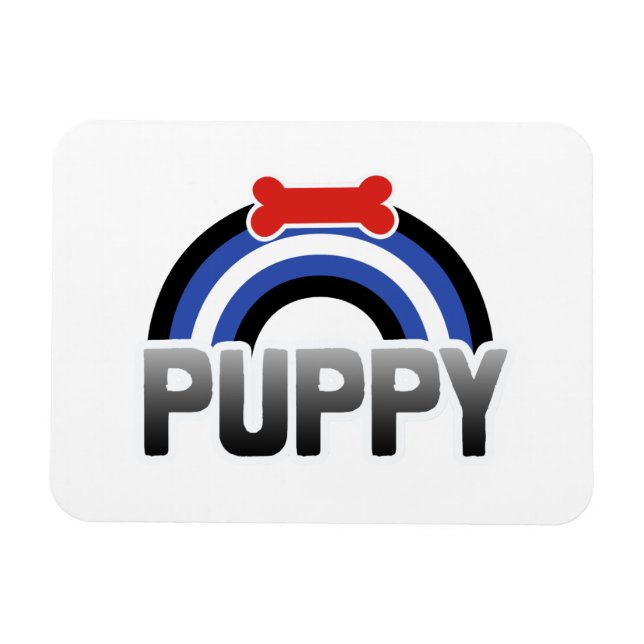 Imán Orgullo de juego de cachorro (Horizontal)