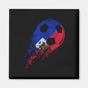 Imán Orgullo de la bandera haitiana de fútbol de Haití
