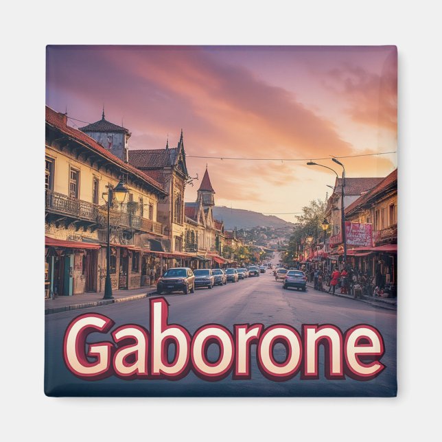 Imán Orgullo de la ciudad de Gaborone, Botsuana 📍 (Frente)